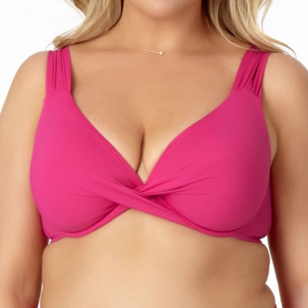 Anne Cole Twist Front Underwire Bikini Swim Top